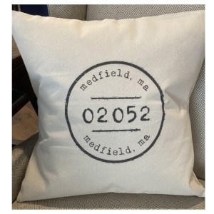 Medfield pride zip code pillow